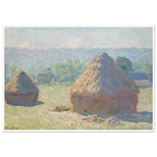 Haystacks, end of Summer (1891) Art Print | Claude Monet-Quipham Collections