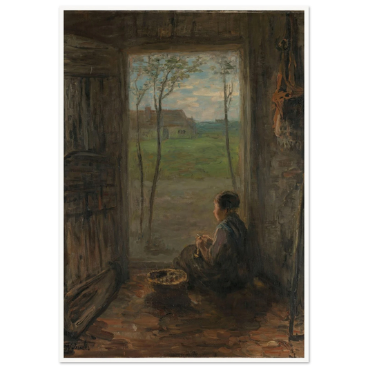 A Laren Scene (1905) Art Print | Jozef Israels-Quipham Collections