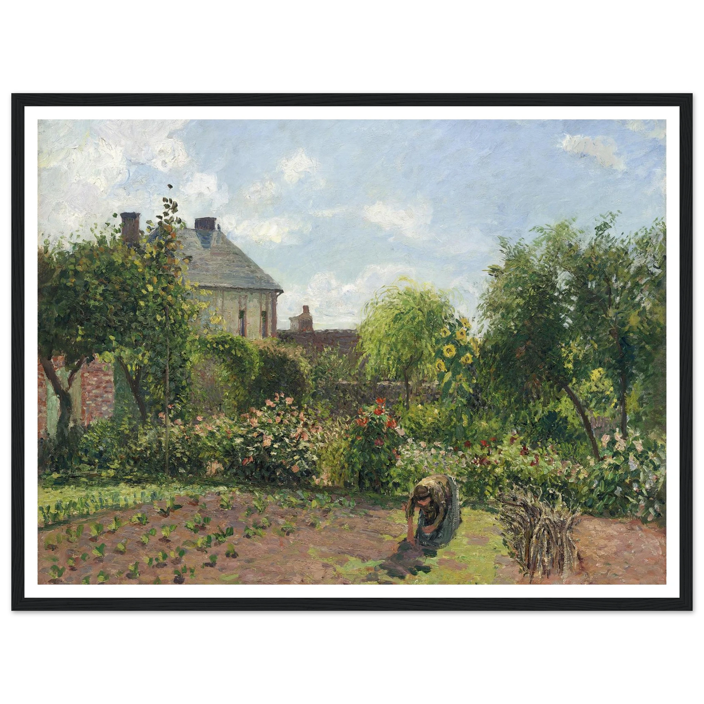 The Artist’s Garden at Eragny (1898) Art Print | Camille Pissarro-Quipham Collections