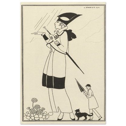 Tailleur de ratin (1914) Art Print | George Barbier-Quipham Collections