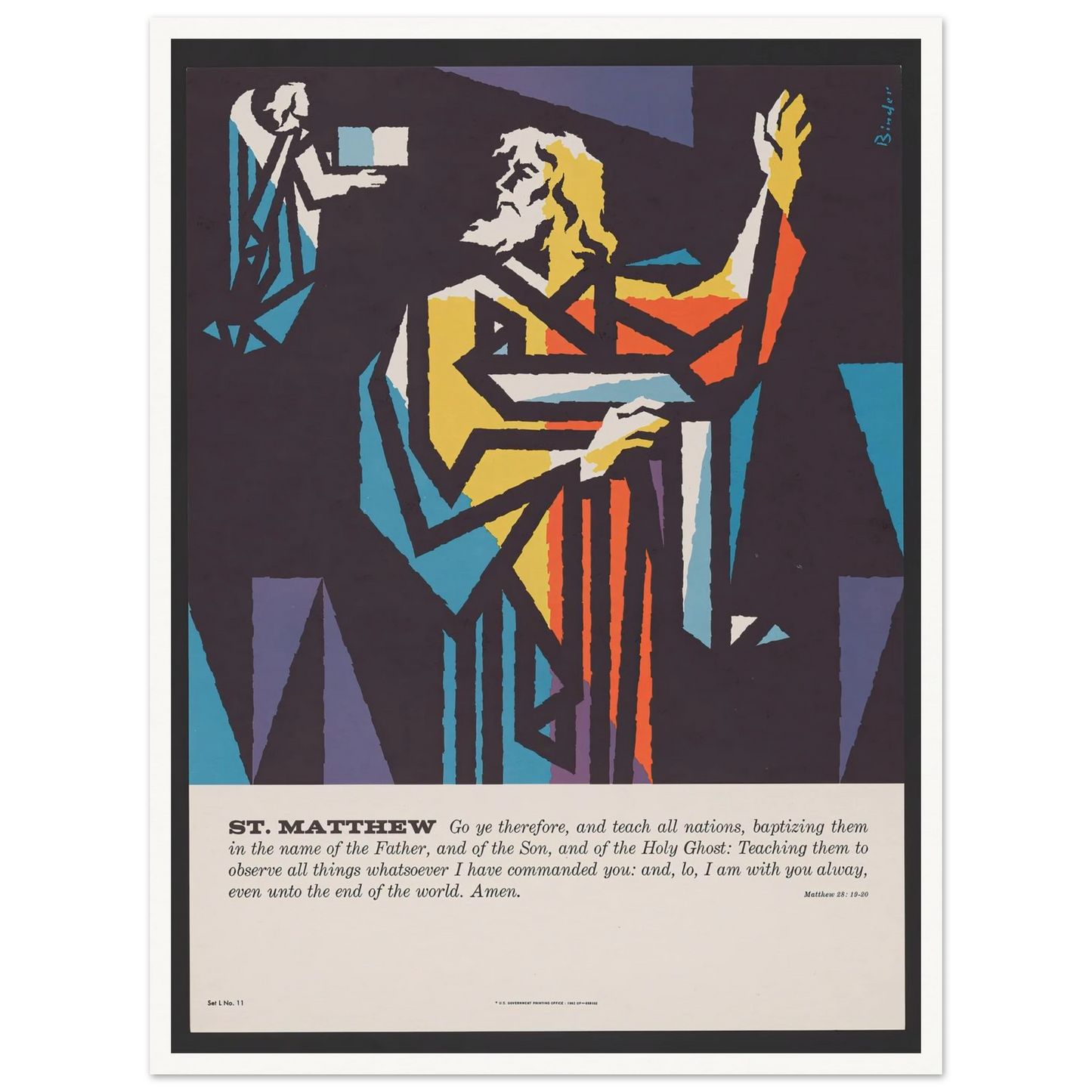 St. Matthew (1962) Art Print | Joseph Binder-Quipham Collections