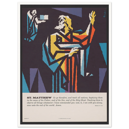 St. Matthew (1962) Art Print | Joseph Binder-Quipham Collections