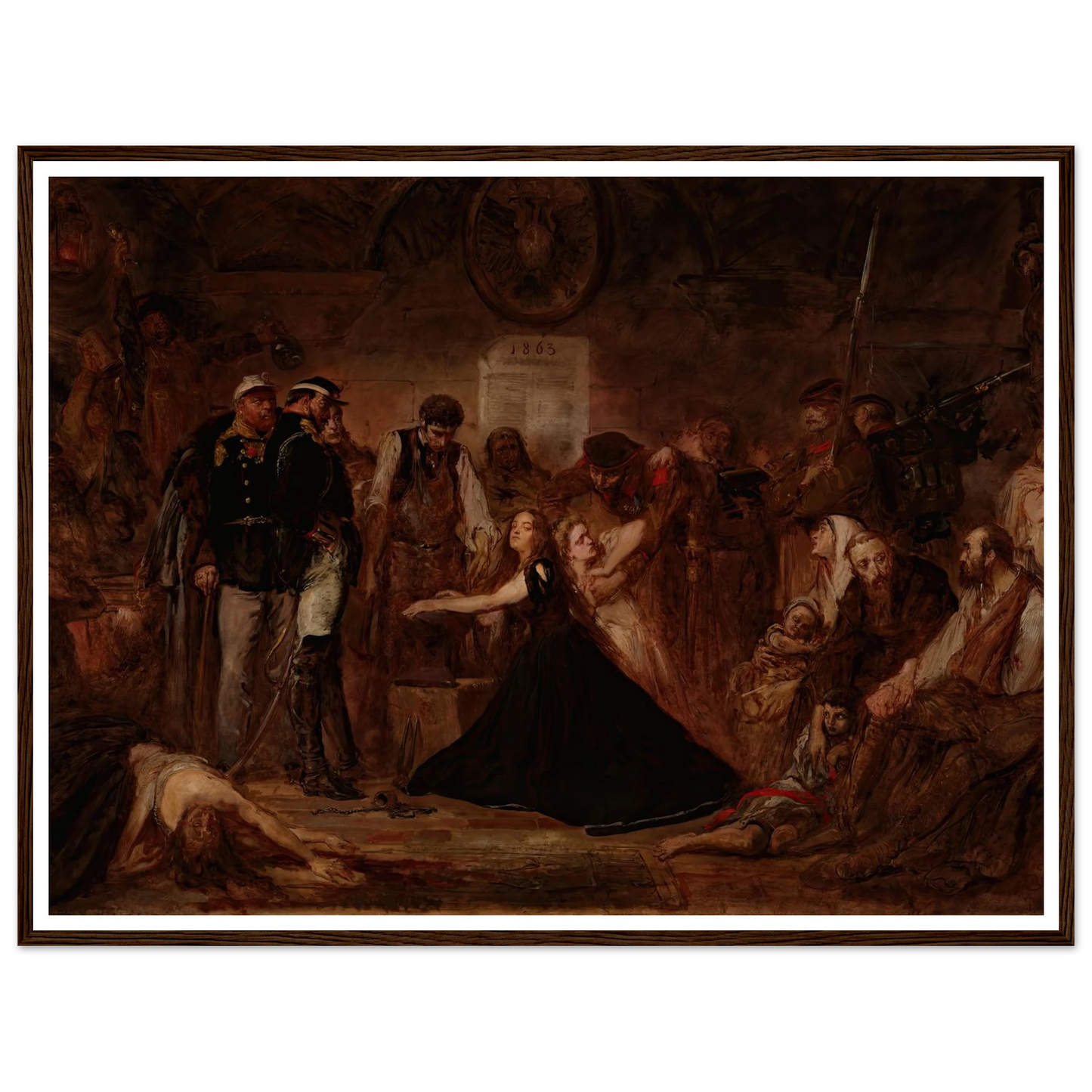 Polonia 1863 (Poland Enchained) (1864) Art Print | Jan Matejko-Quipham Collections