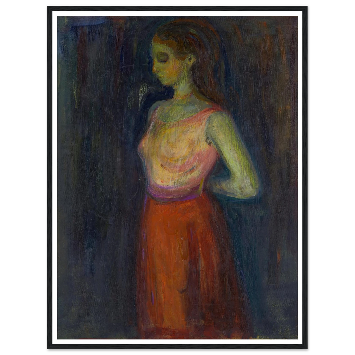 Study of a Model (1898) Art Print | Edvard Munch-Quipham Collections