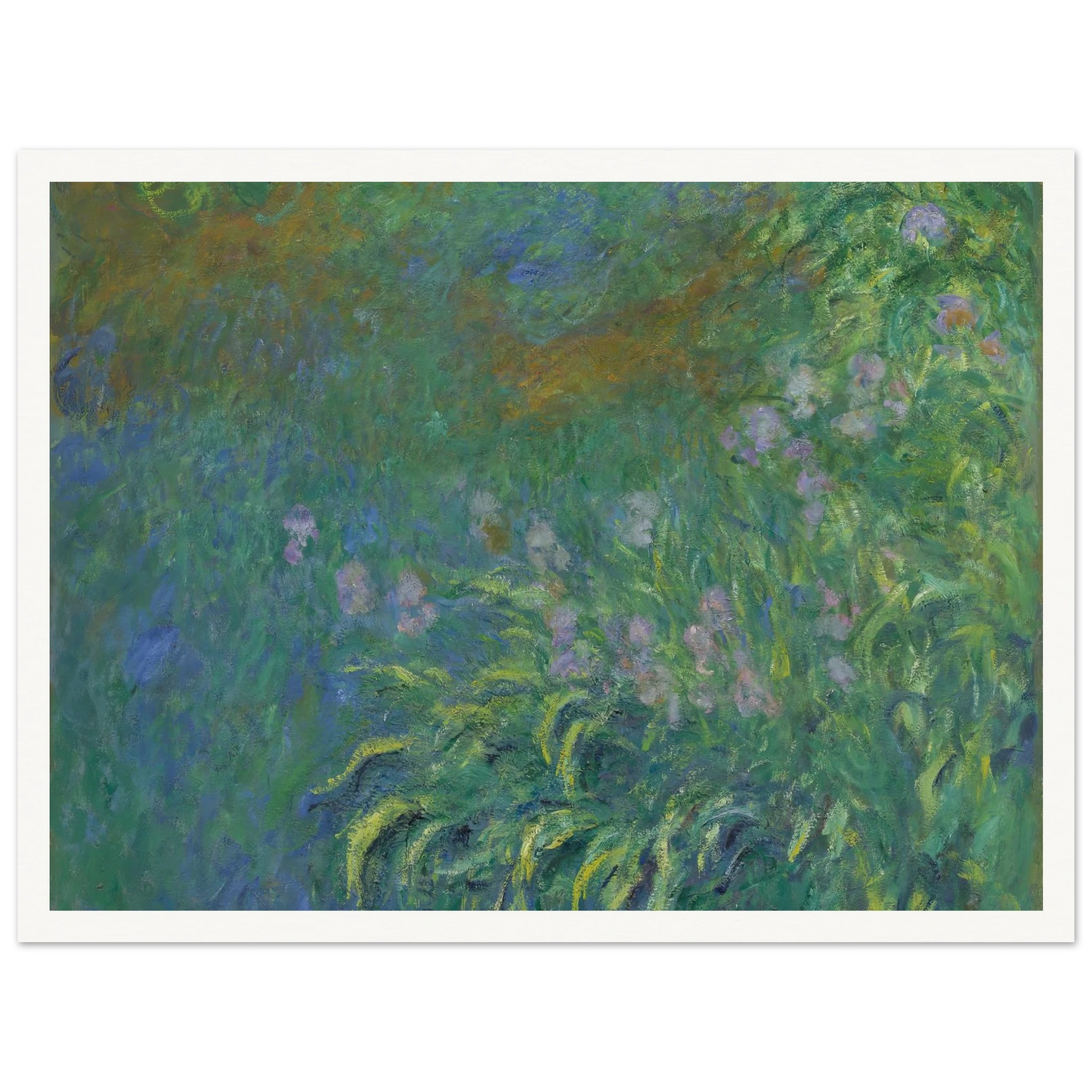 Irises (1914-17) Art Print | Claude Monet-Quipham Collections