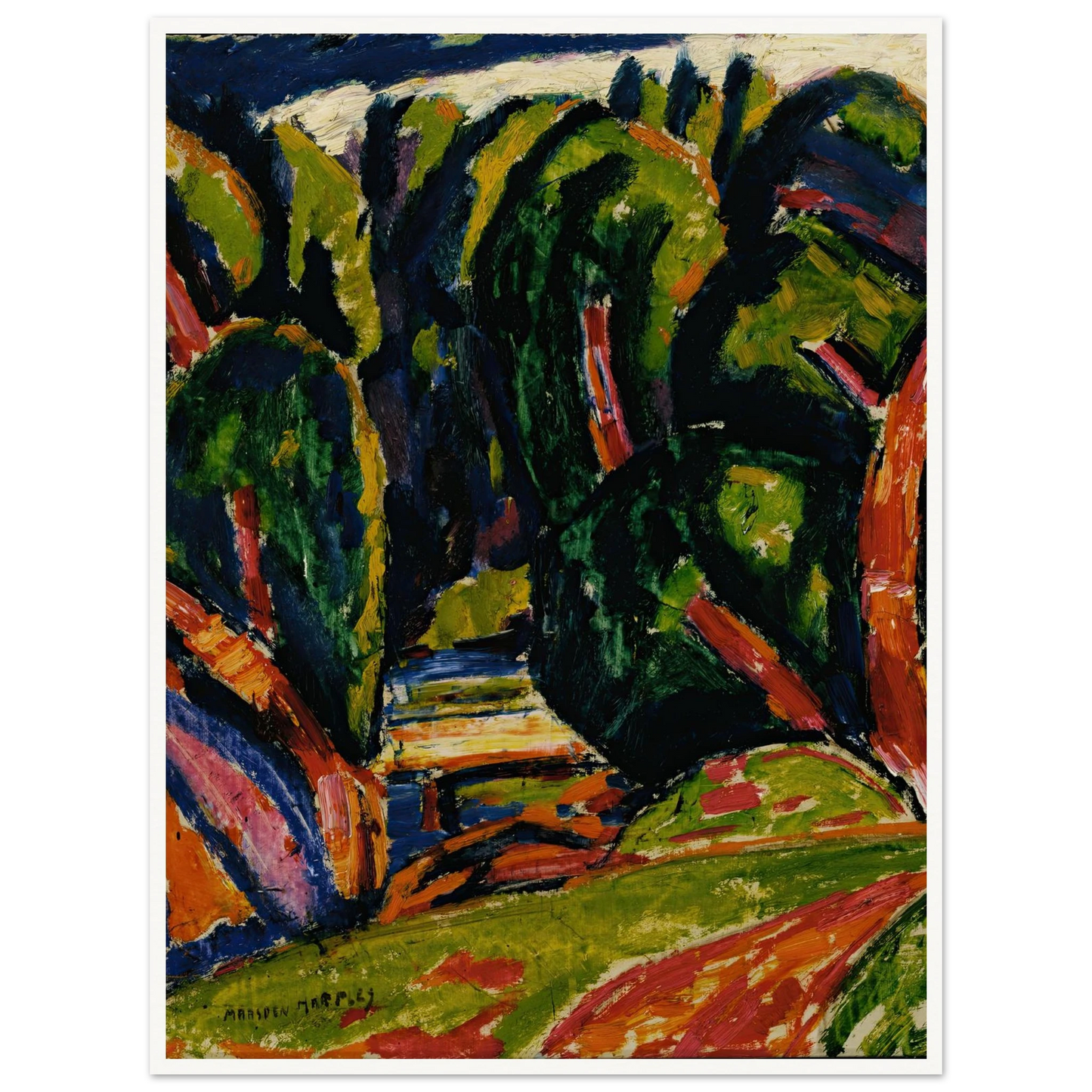 Red Tree (1910) Art Print | Marsden Hartley-Quipham Collections