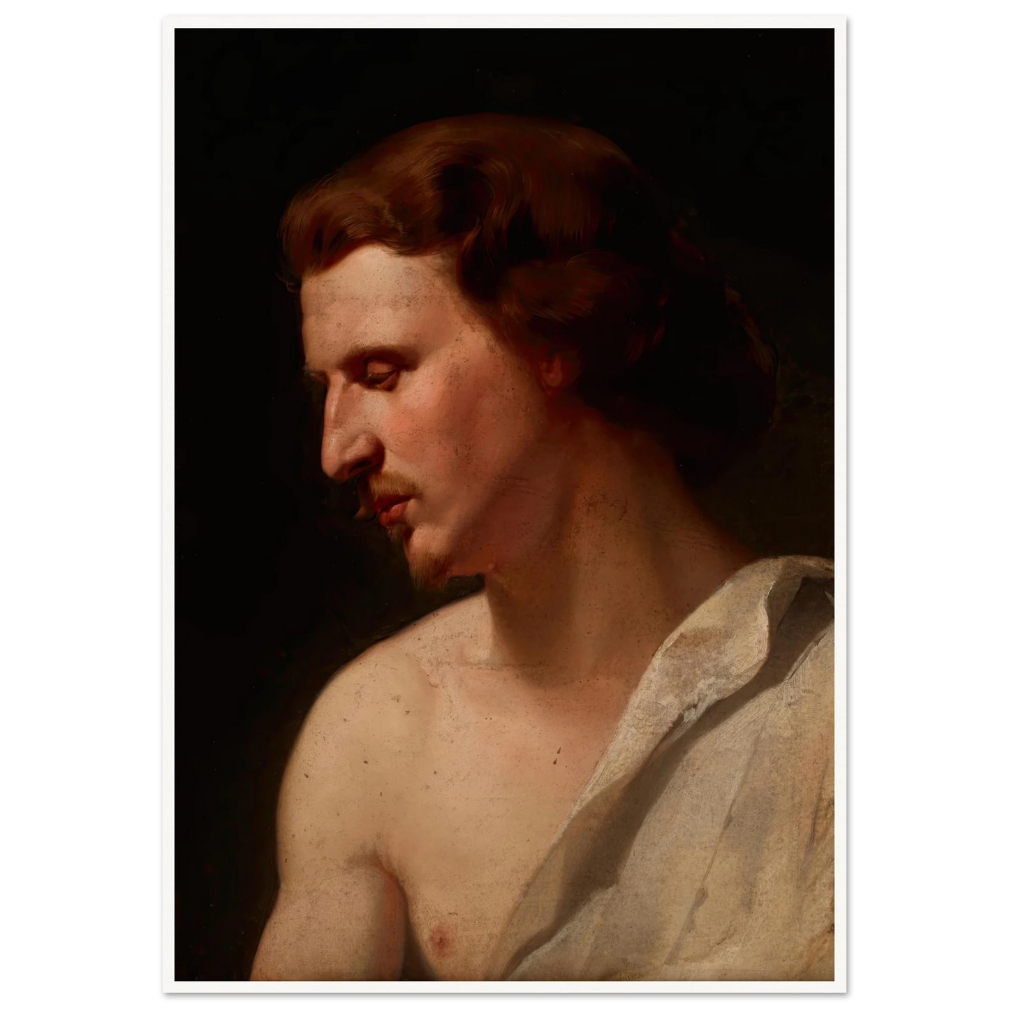 Academic study – young man (1859) Art Print | Jan Matejko-Quipham Collections