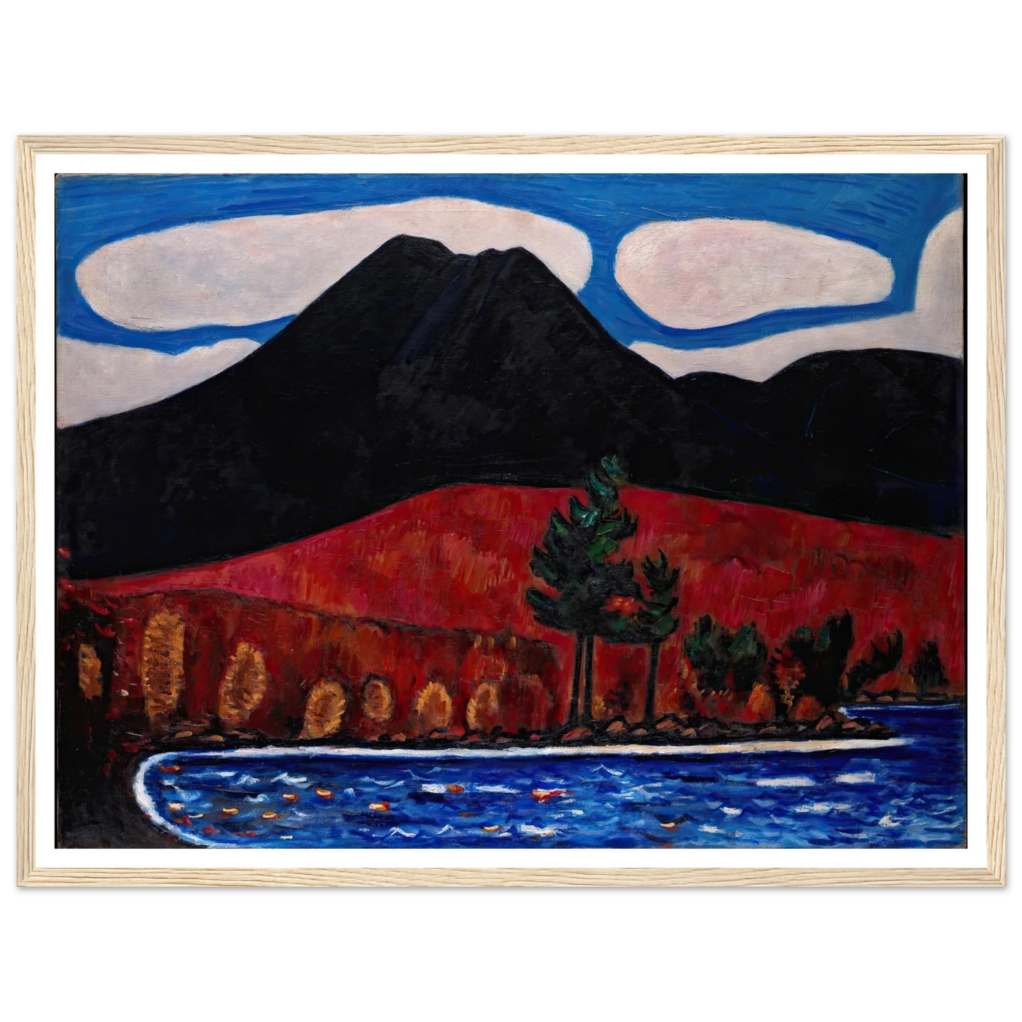 Mt. Katahdin (Maine), Autumn (1939–40) Art Print | Marsden Hartley-Quipham Collections
