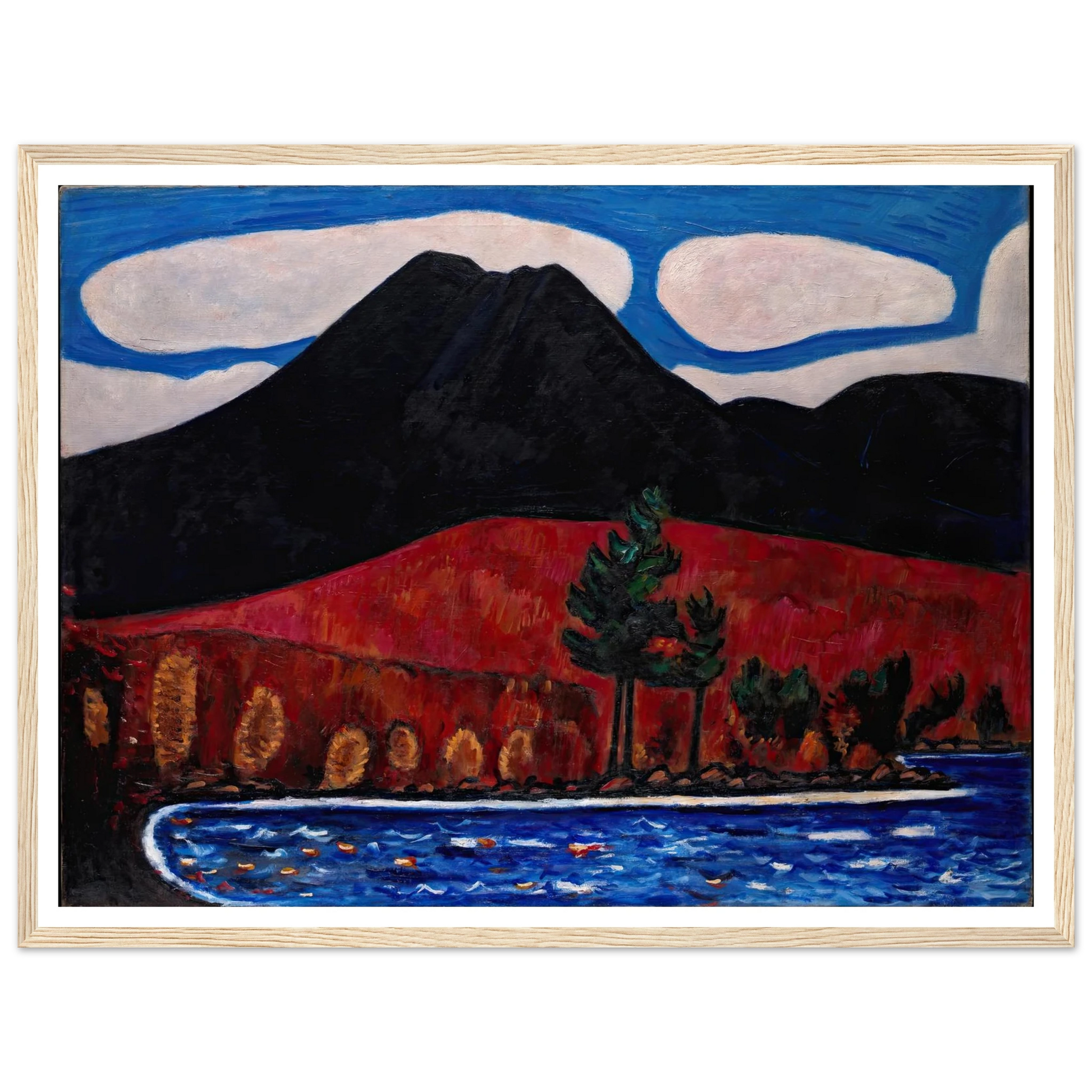 Mt. Katahdin (Maine), Autumn (1939–40) Art Print | Marsden Hartley-Quipham Collections