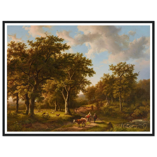 Waldlandschaft mit Hirten und Vieh Art Print | Barend Cornelis Koekkoek-Quipham Collections