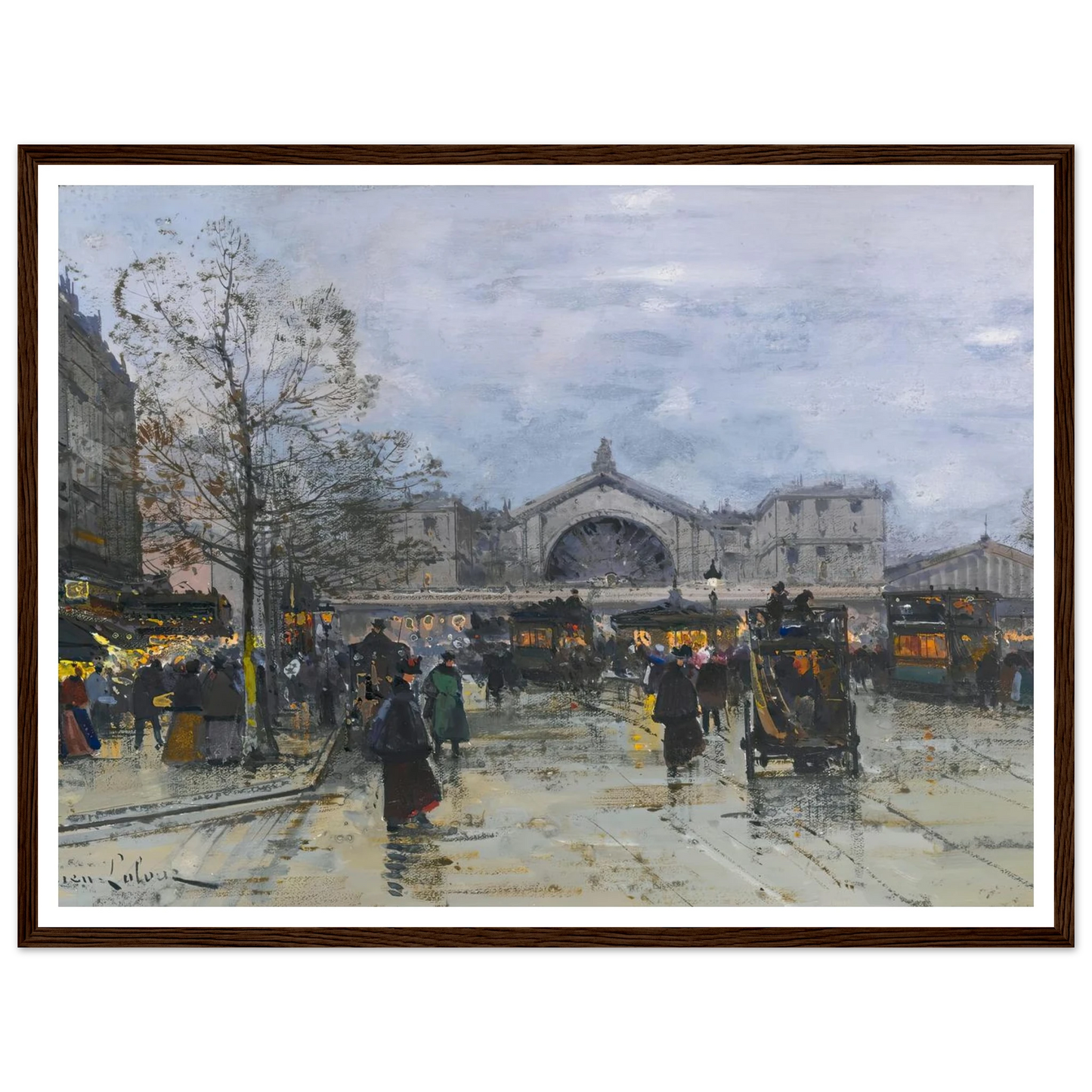 La Gare De L’est Art Print | Eugene Galien Laloue-Quipham Collections