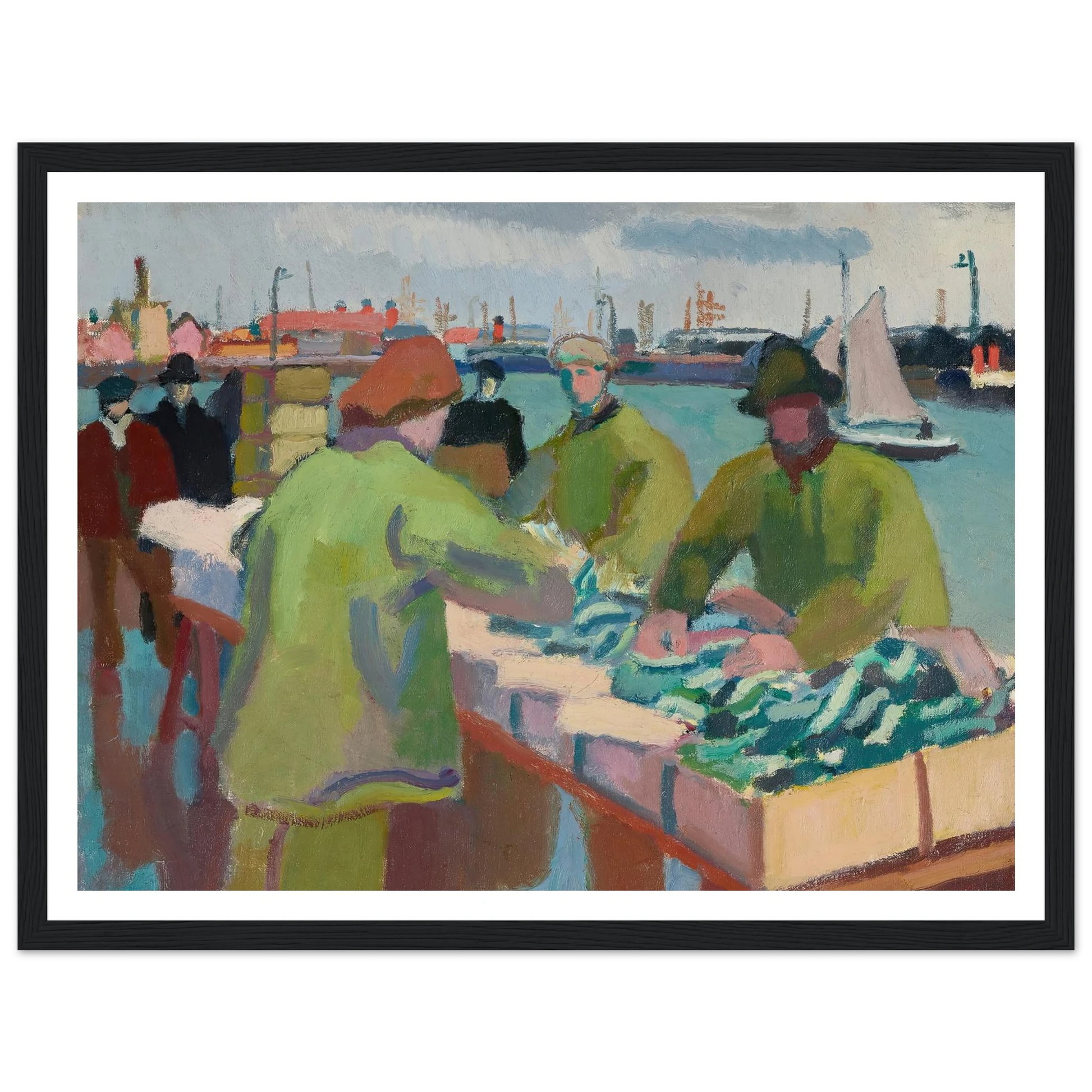 Le marché aux poissons (1904-1905) Art Print | Raoul Dufy-Quipham Collections