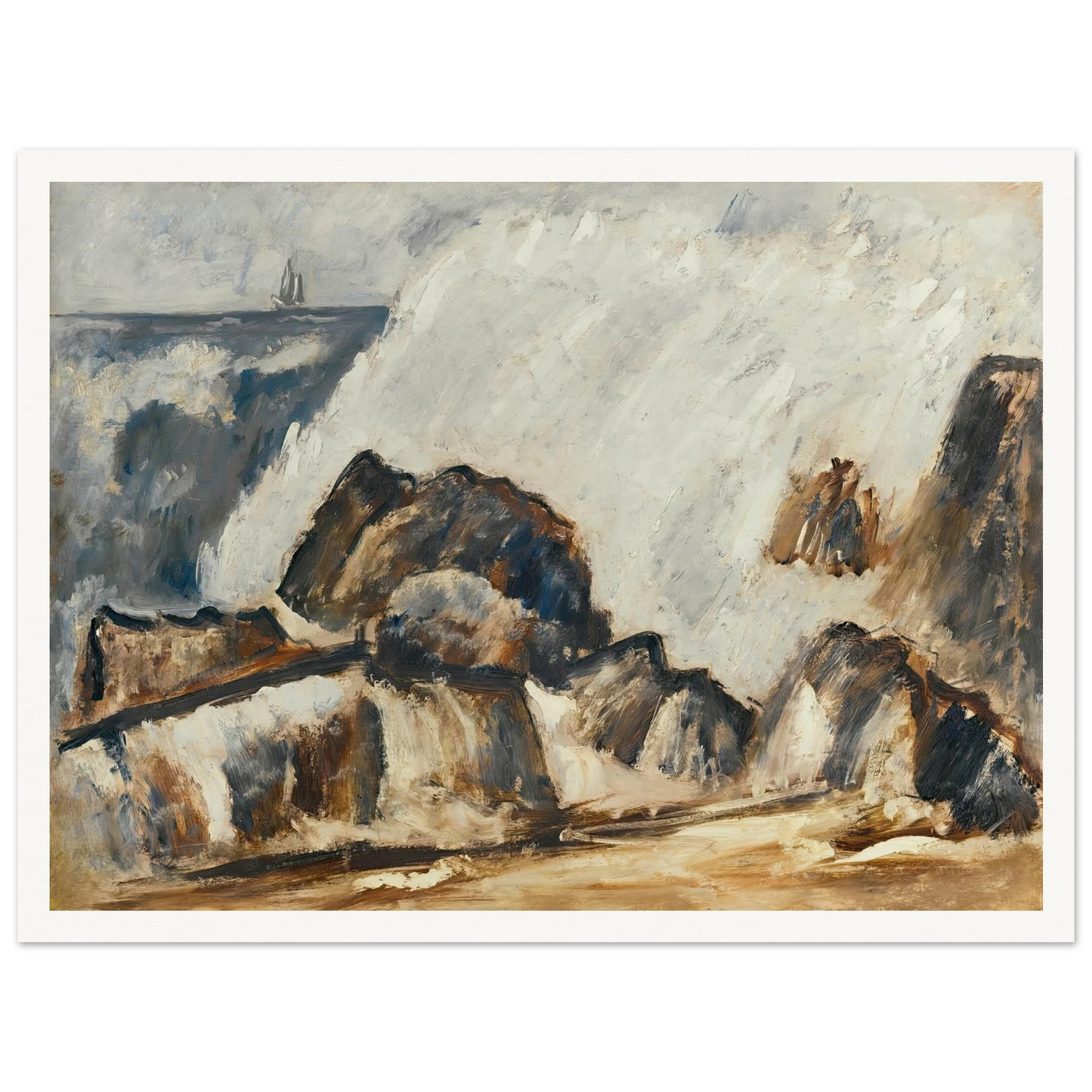 Storm Wave (1939-40) Art Print | Marsden Hartley-Quipham Collections