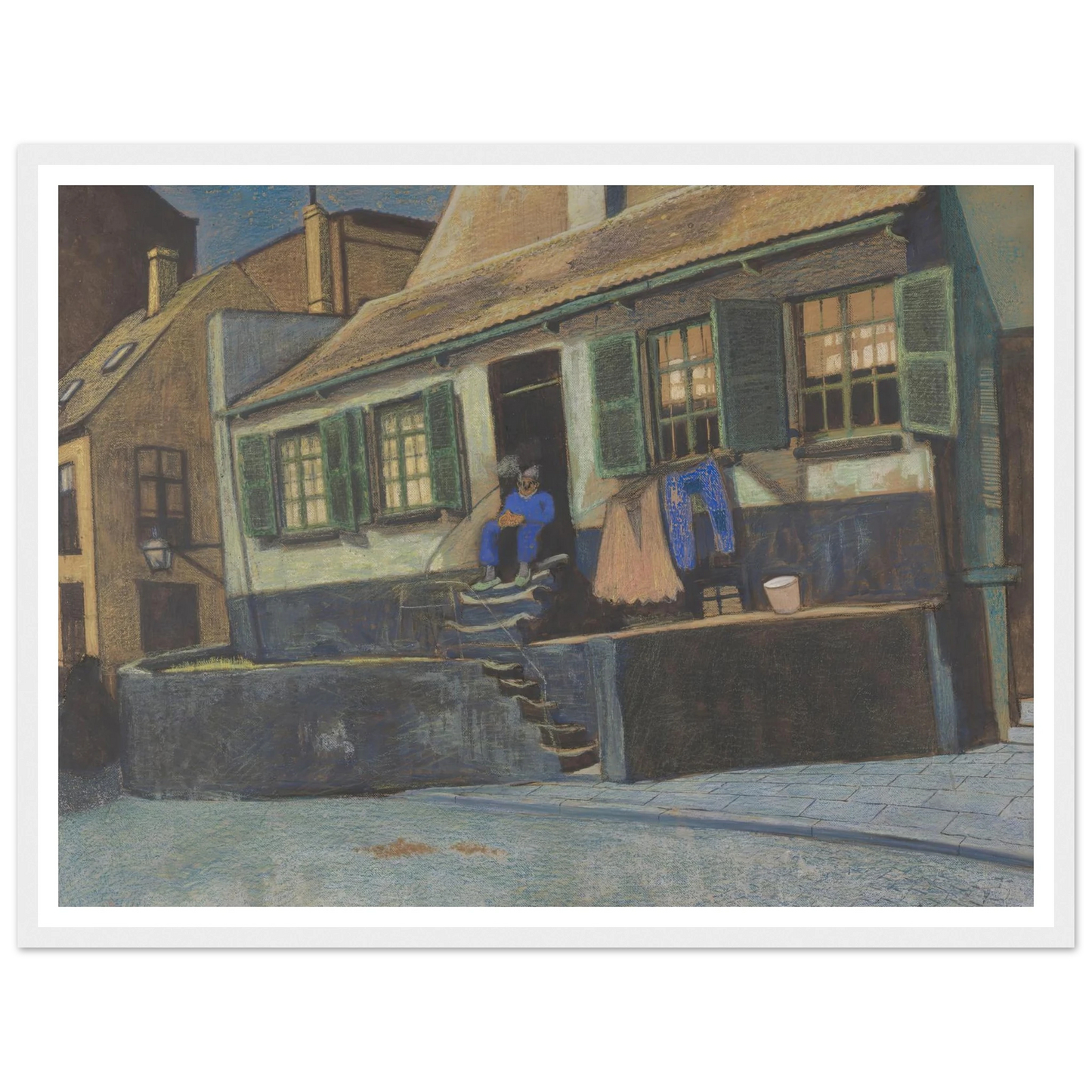 Het huis genaamd ‘De Preekstoel’ te Oostende (1911) Art Print | Leon Spilliaert-Quipham Collections