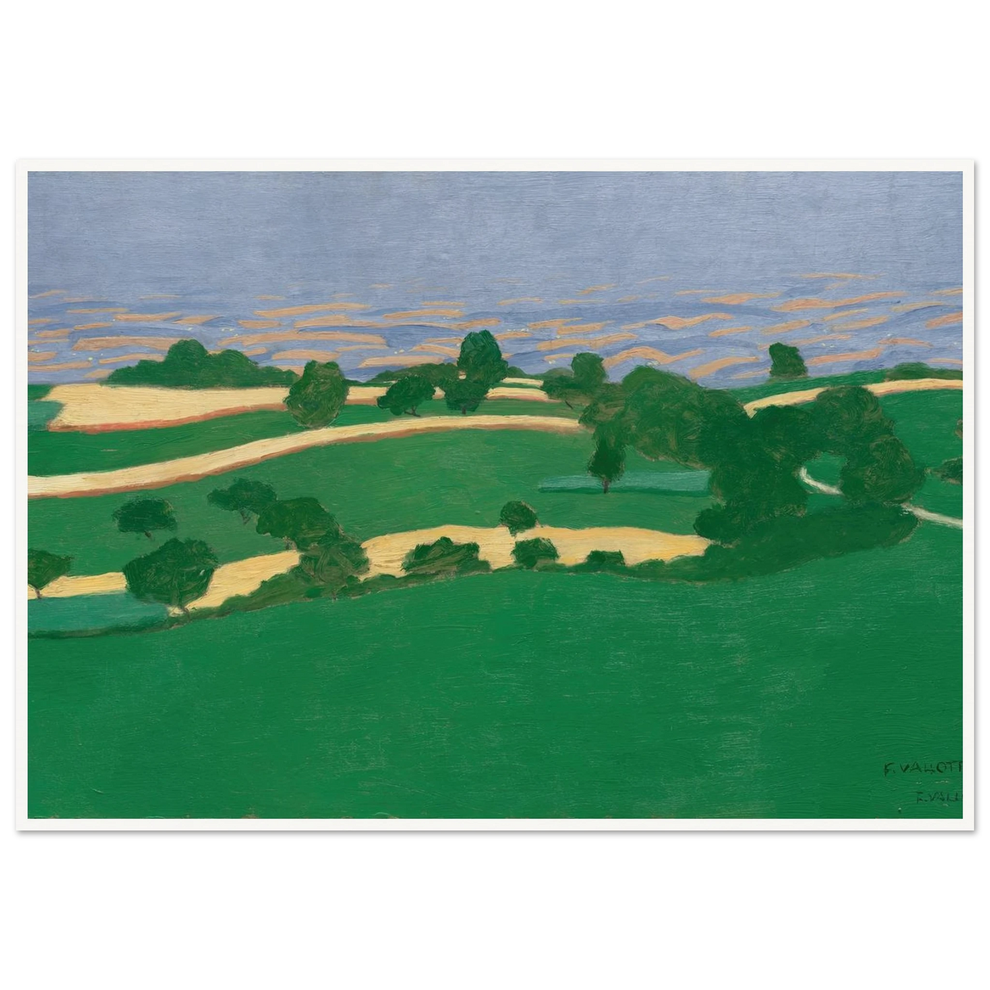 Corn Fields (1900) Art Print | Felix Vallotton-Quipham Collections