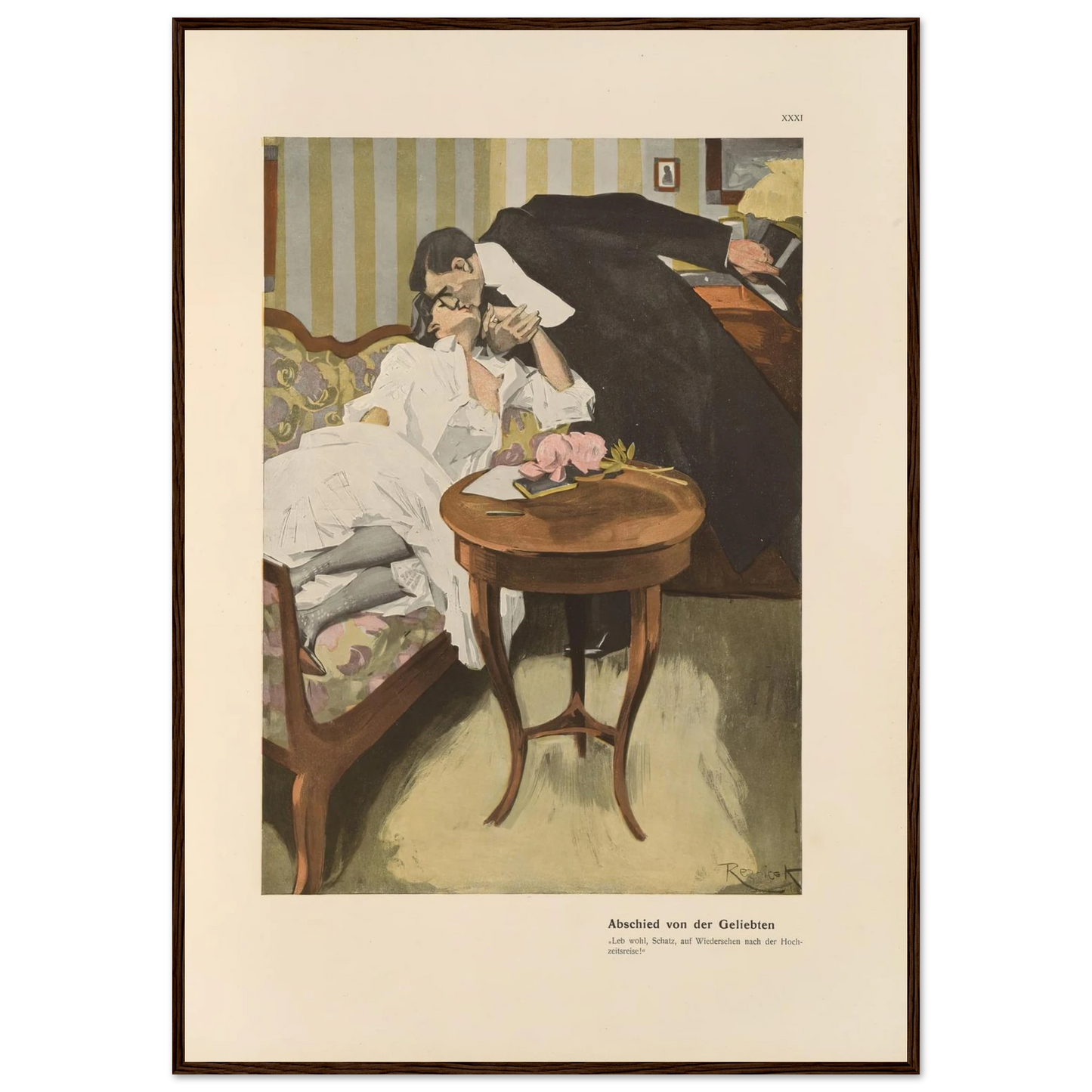 Abschied von der Geliebten (1908) Art Print | Ferdinand Freiherr von Reznicek-Quipham Collections