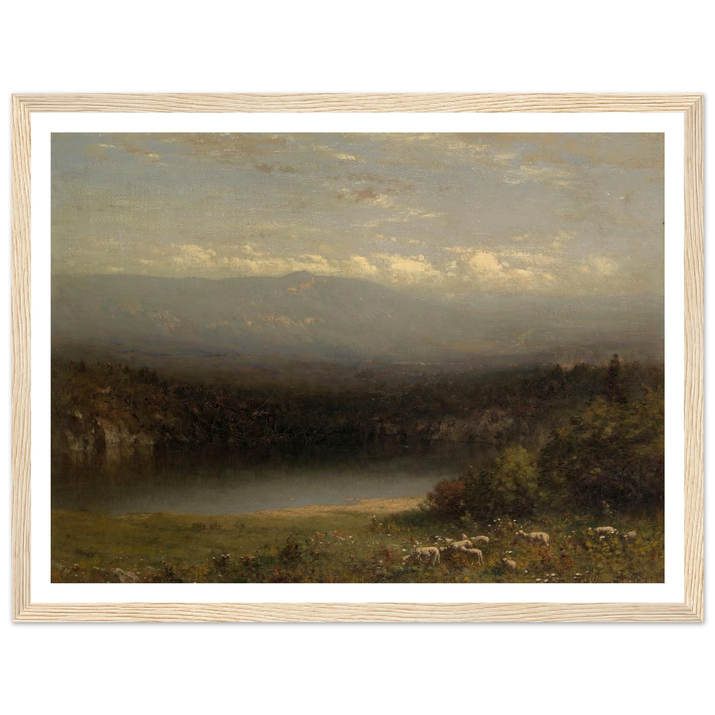 Mountain Lake (1877) Art Print | Alexander Helwig Wyant-Quipham Collections