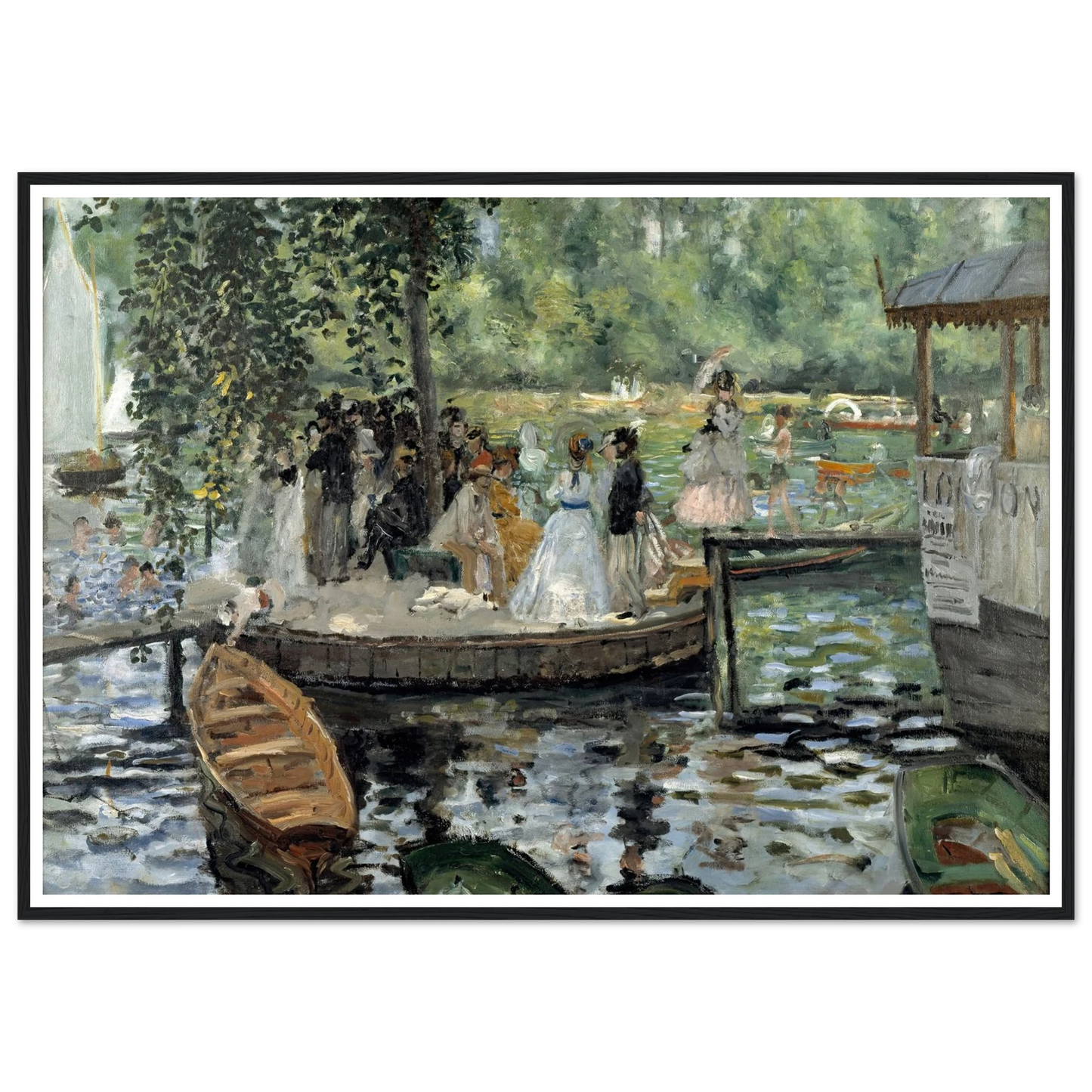 La Grenouillère Art Print | Pierre Auguste Renoir-Quipham Collections