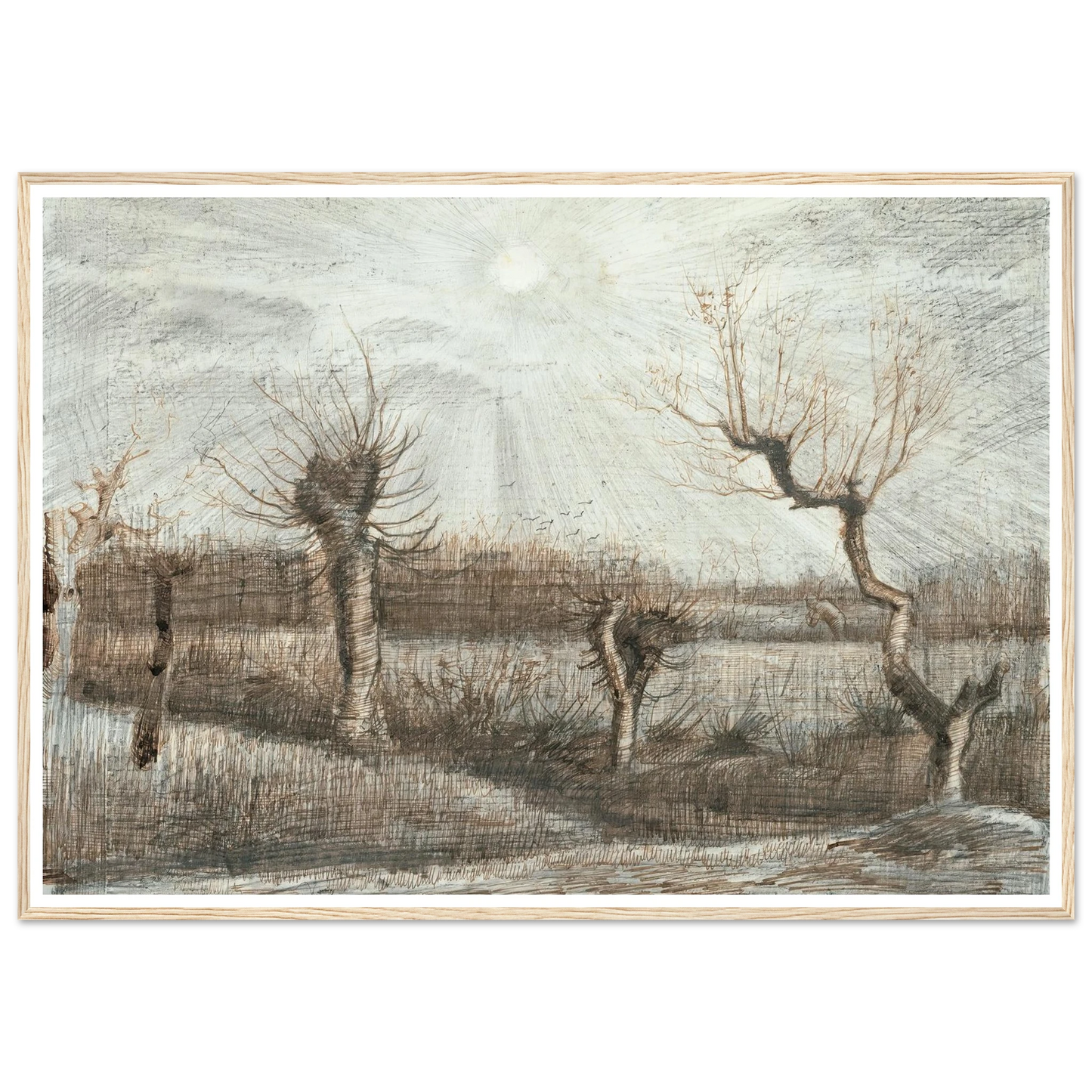 Tetards (Pollards) (1884) Art Print | Vincent van Gogh-Quipham Collections