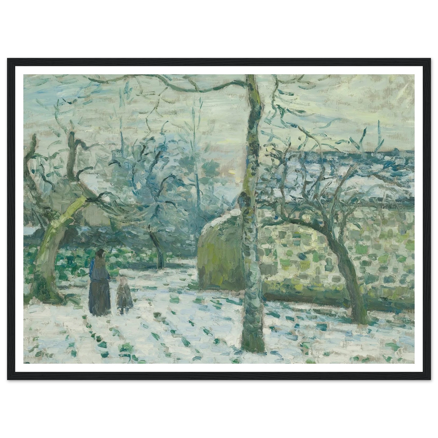 Effet De Neige À Montfoucault (circa 1874) Art Print | Camille Pissarro-Quipham Collections
