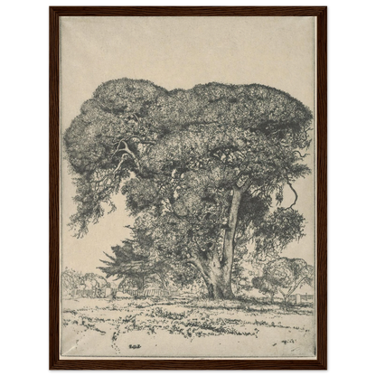 Cemetery Live Oak (1916) Art Print | Ernest Haskell-Quipham Collections
