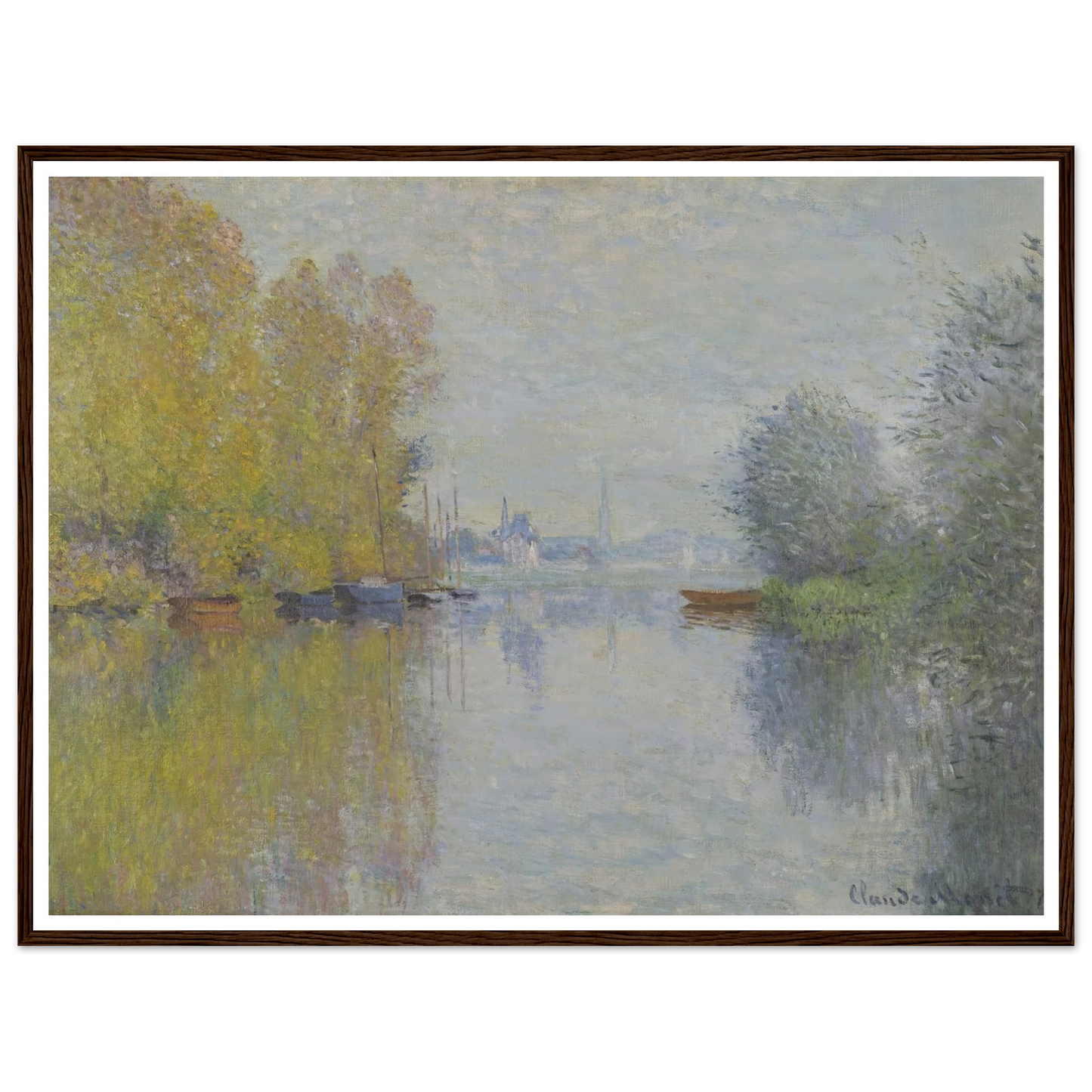 Autumn on the Seine, Argenteuil (1873) Art Print | Claude Monet-Quipham Collections