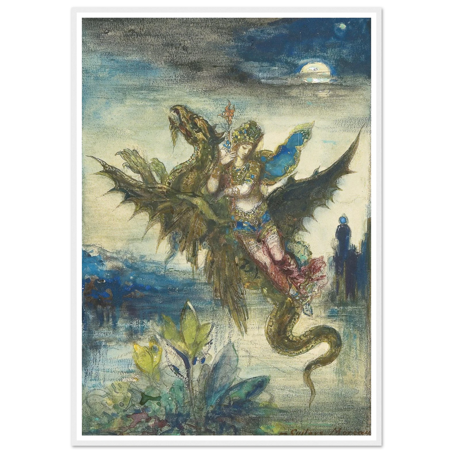 Dream Of The Orient Art Print | Gustave Moreau-Quipham Collections