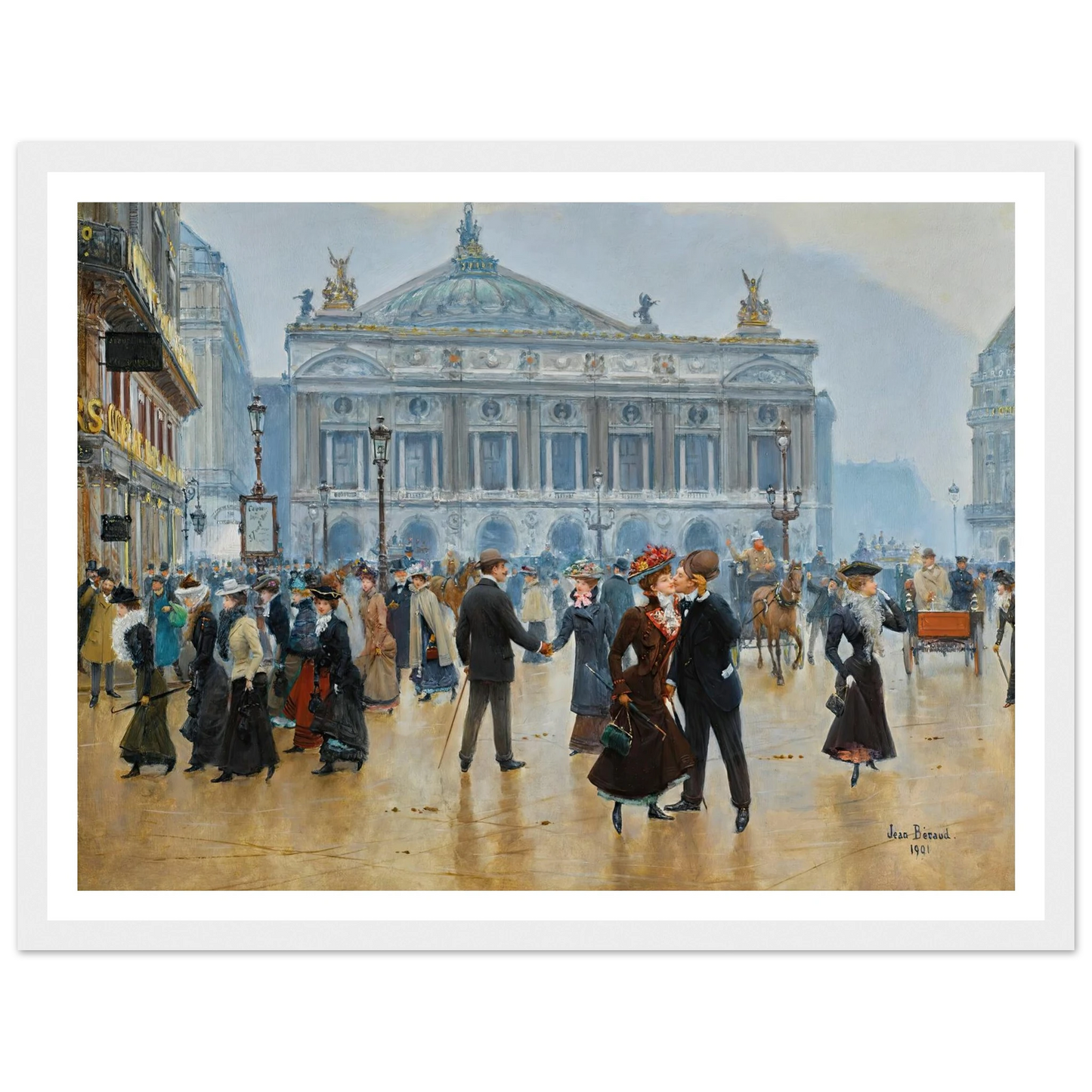 L’arrivée Des Midinettes (1901) Art Print | Jean Beraud-Quipham Collections