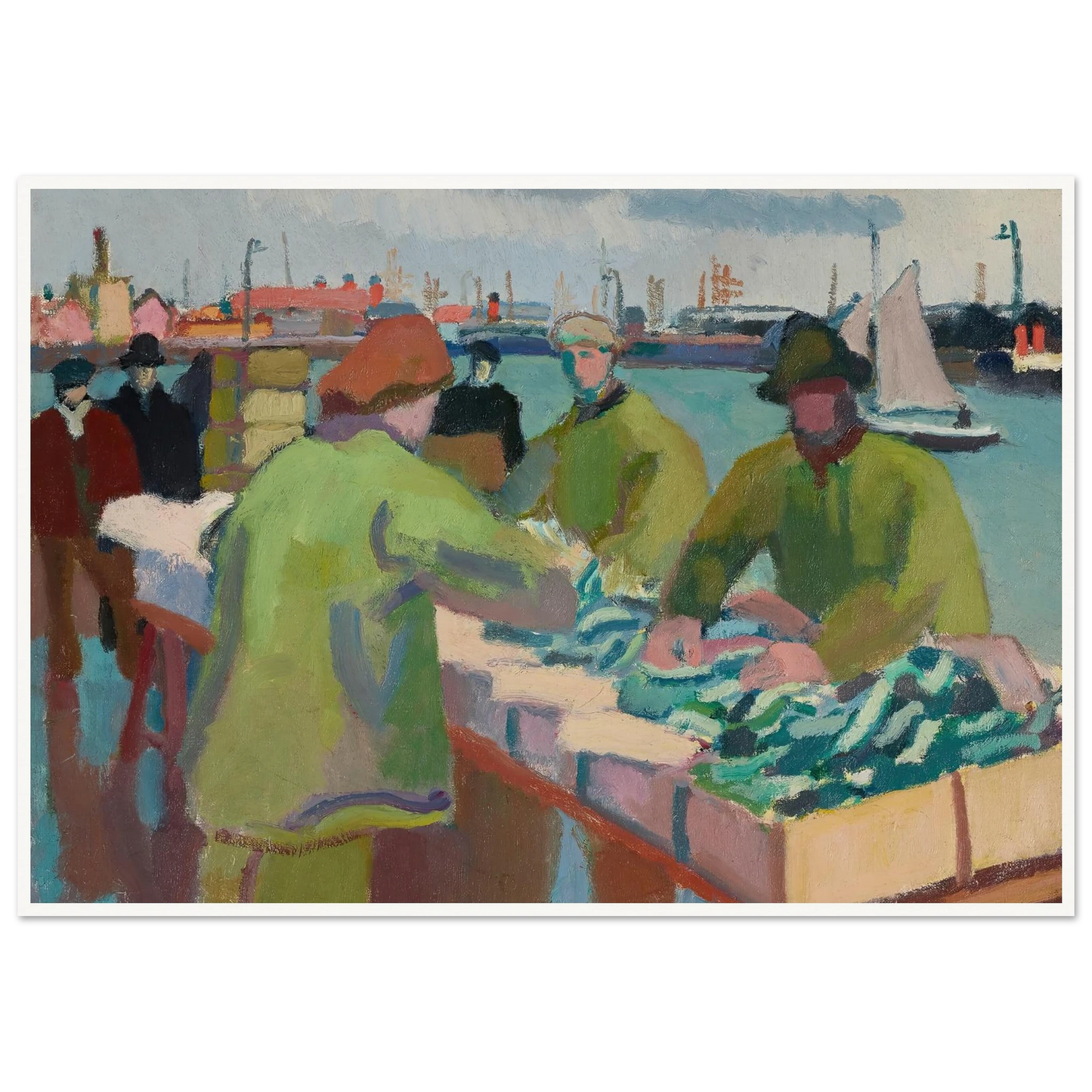 Le marché aux poissons (1904-1905) Art Print | Raoul Dufy-Quipham Collections