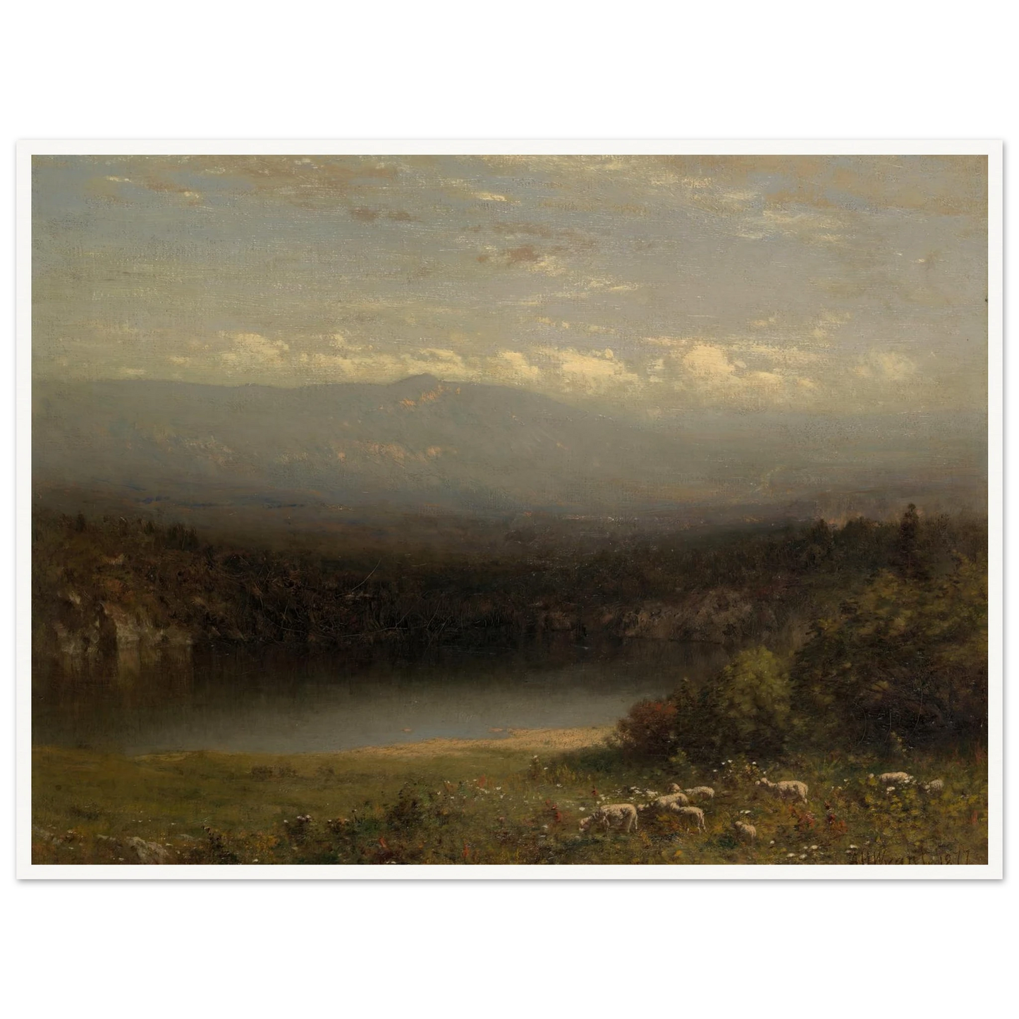 Mountain Lake (1877) Art Print | Alexander Helwig Wyant-Quipham Collections