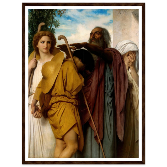 Tobias Saying Good-Bye To His Father (1860) Art Print | William Bouguereau-Quipham Collections