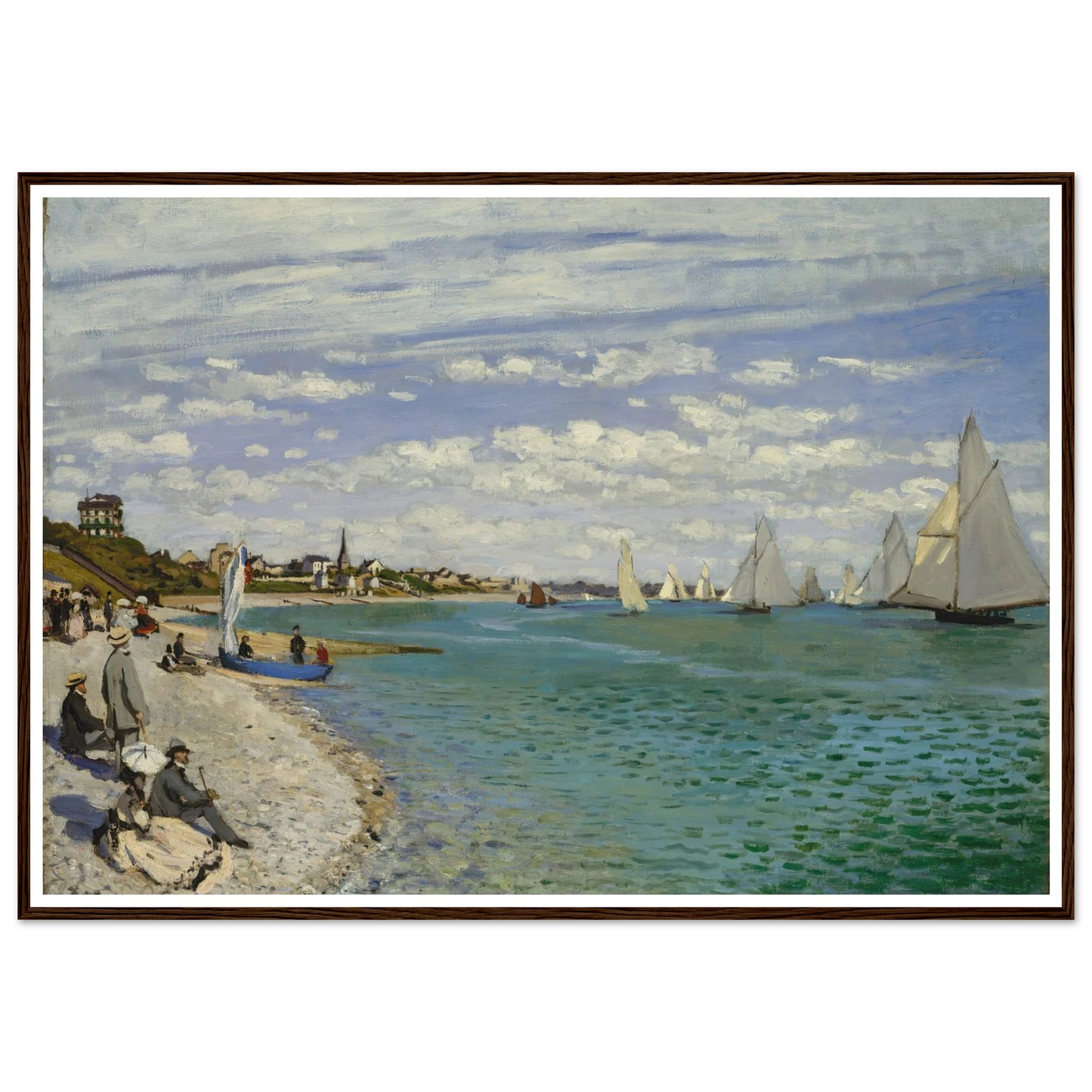 Regatta at Sainte-Adresse (1867) Art Print | Claude Monet-Quipham Collections