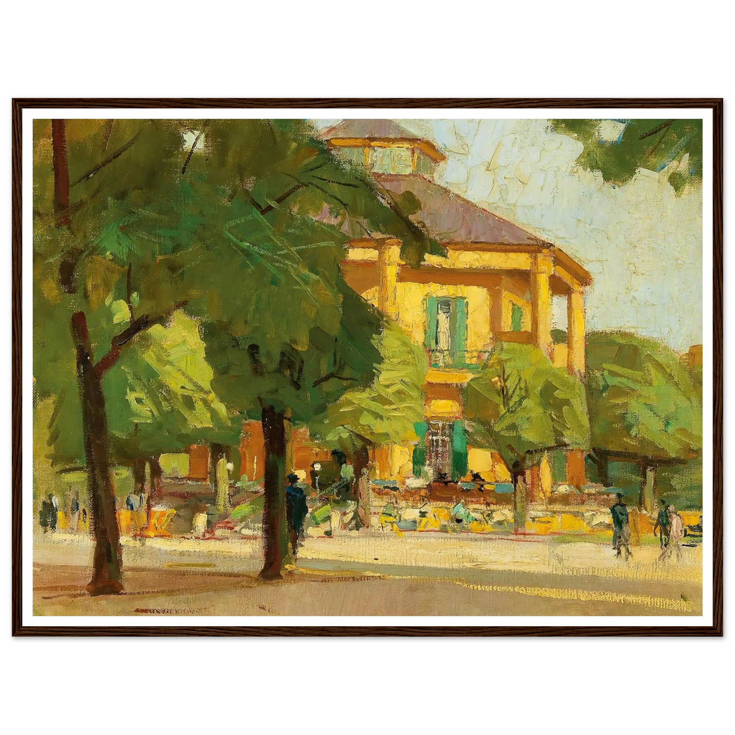 Lusthaus, (Prater, Vienna) (c. 1930) Art Print | Carl Moll-Quipham Collections