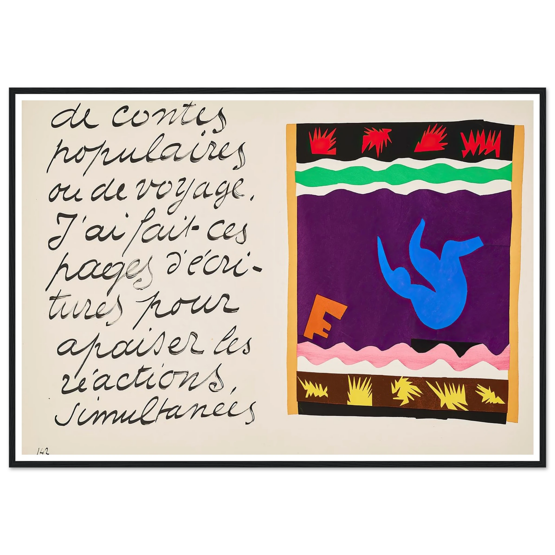 The toboggan (1947) Art Print | Henri Matisse-Quipham Collections