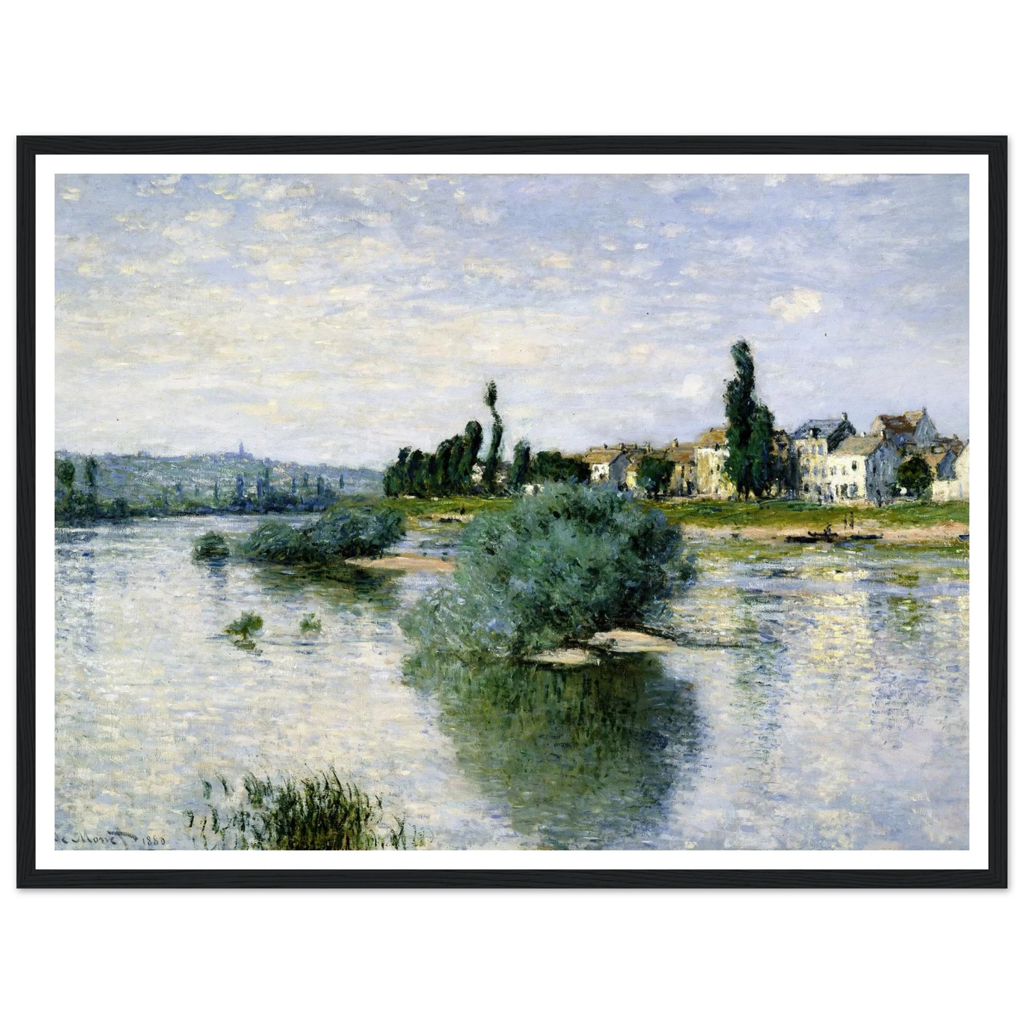 The Seine at Lavacourt (1880) Art Print | Claude Monet-Quipham Collections