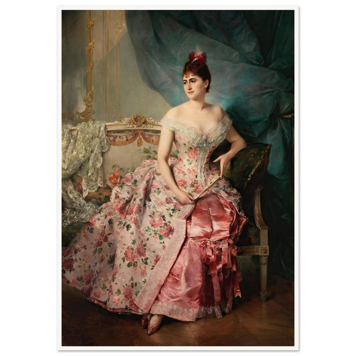 Portrait of a Lady Art Print | Raimundo de Madrazo y Garreta-Quipham Collections