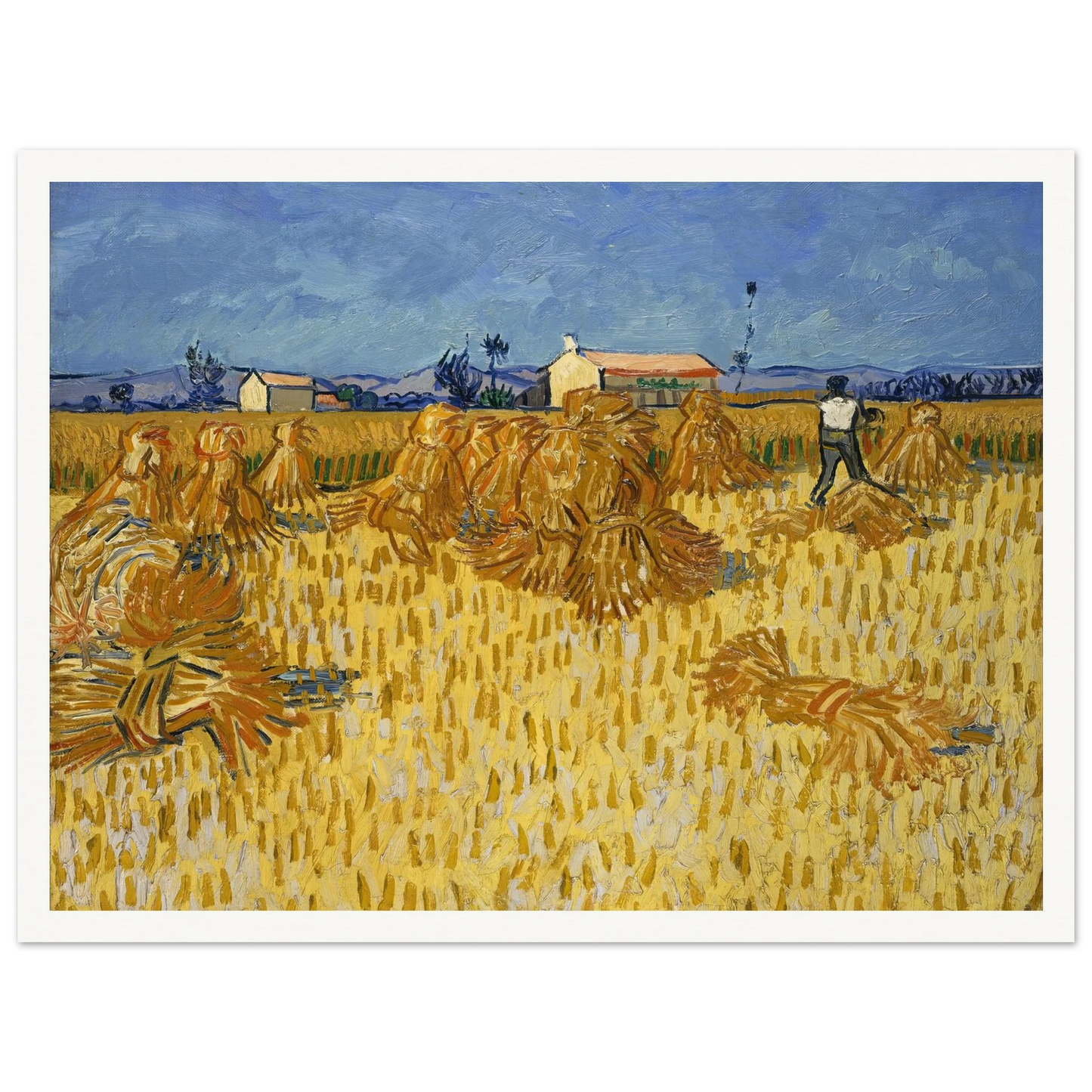 Corn Harvest in Provence Art Print | Vincent van Gogh-Quipham Collections