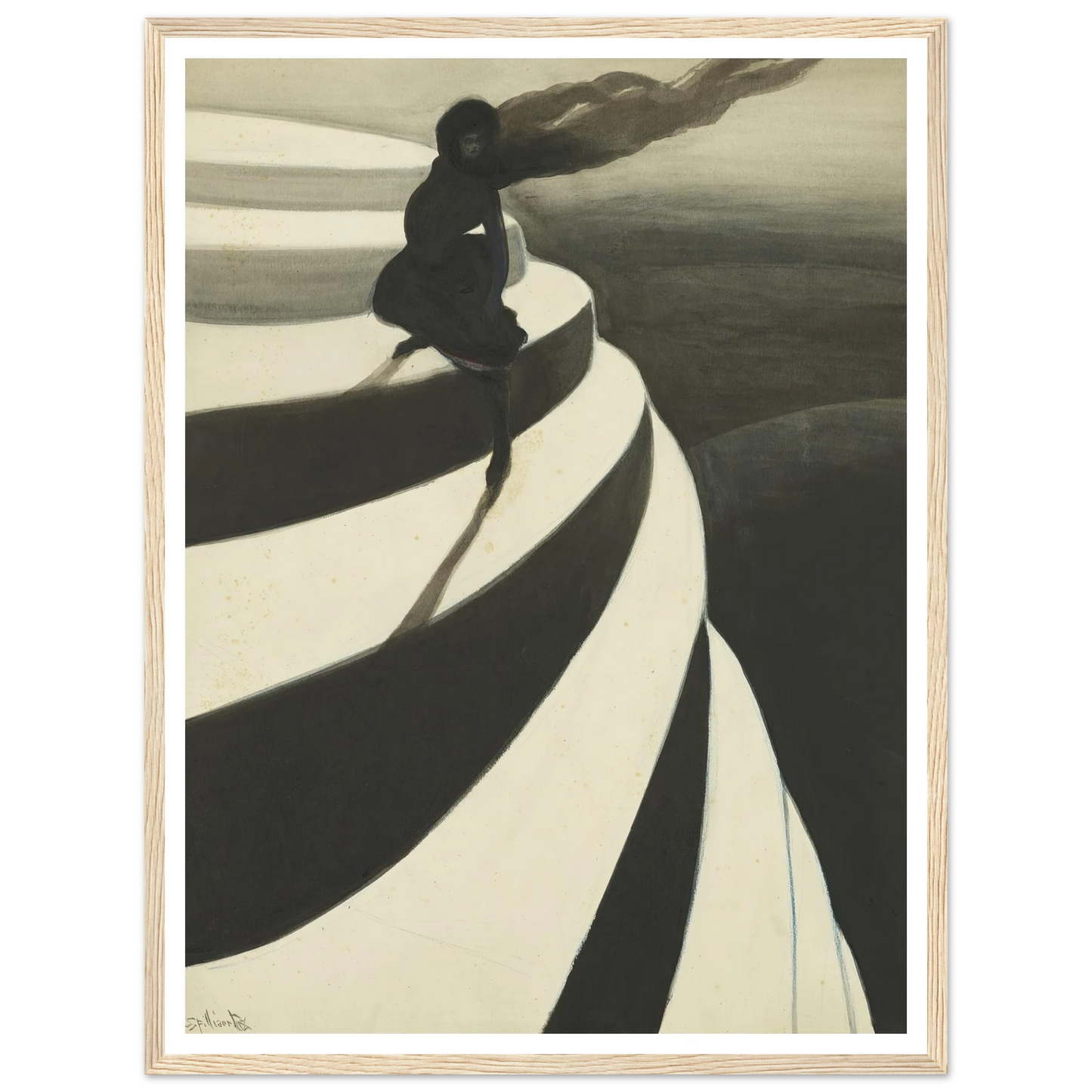 Vertigo (1908) Art Print | Leon Spilliaert-Quipham Collections
