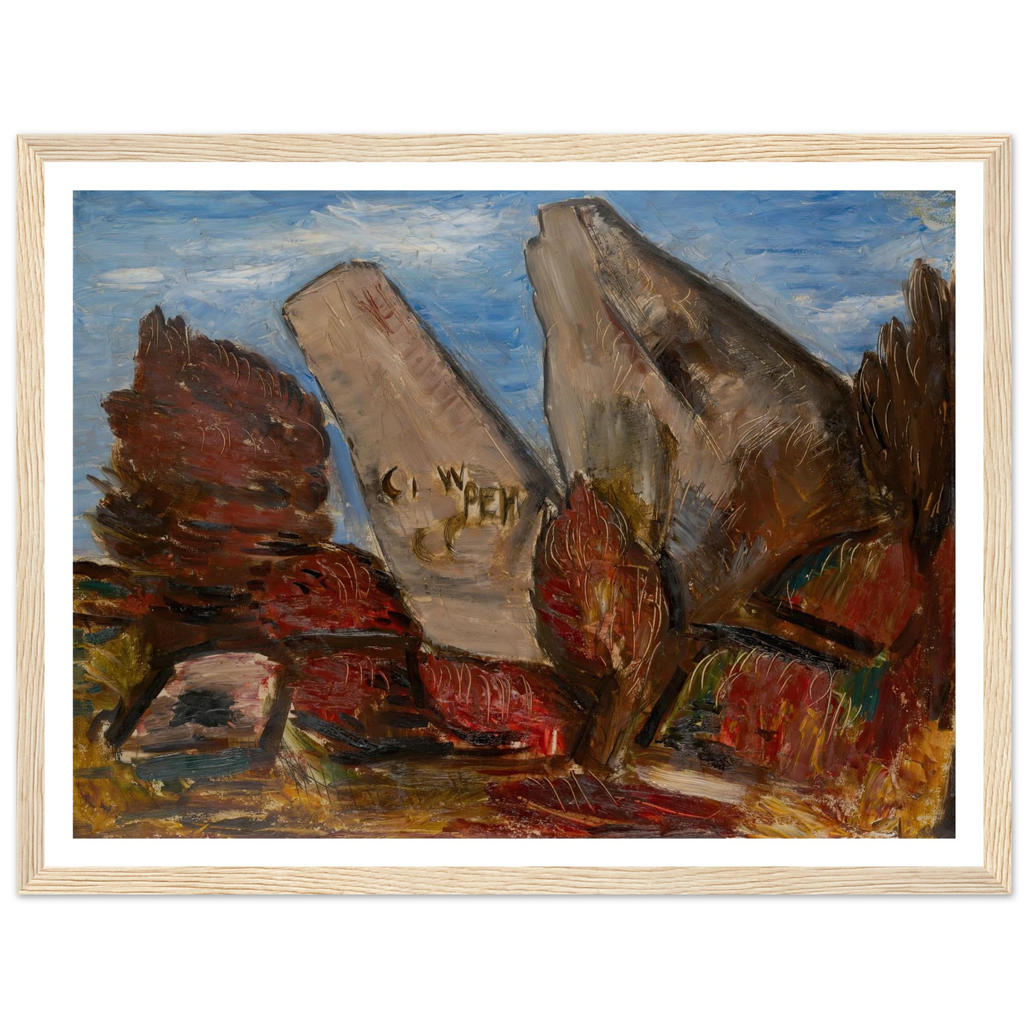 Whale’s Jaw, Dogtown Common, Cape Ann, Massachusetts (1934) Art Print | Marsden Hartley-Quipham Collections
