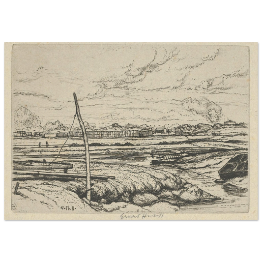 Long Island Marshes (1900-1925) Art Print | Ernest Haskell-Quipham Collections