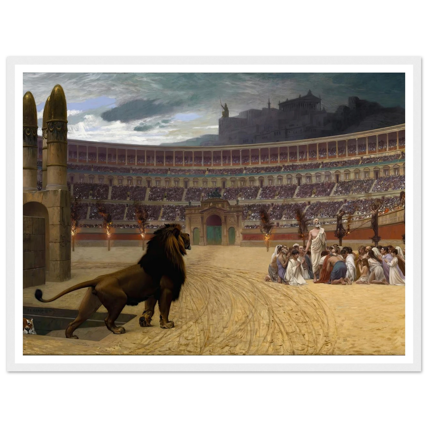 The Christian Martyrs’ Last Prayer (1863-1883) Art Print | Jean Leon Gerome-Quipham Collections
