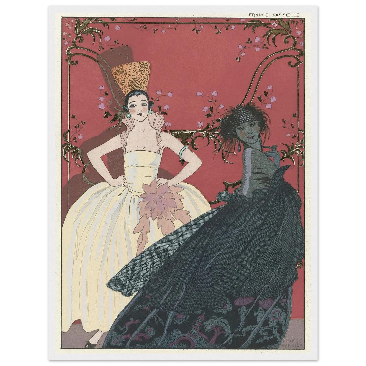 Le Jour et la Nuit (1922) Art Print | George Barbier-Quipham Collections