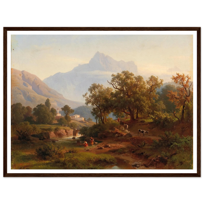 Region In South Tyrol–landscape In The Morning Light Art Print | August Behrendsen-Quipham Collections