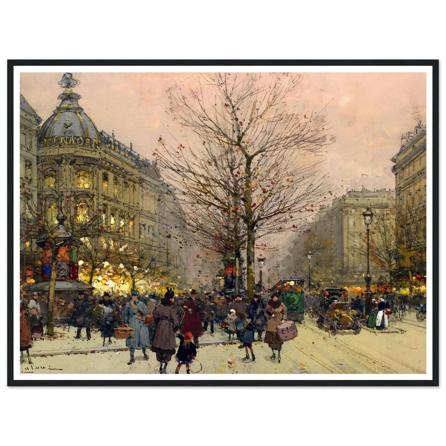 Les Grands Boulevards, Paris Art Print | Eugene Galien Laloue-Quipham Collections