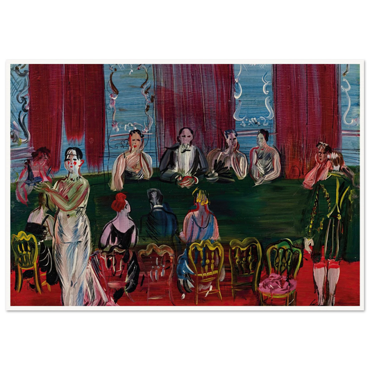 Baccara (1938) Art Print | Raoul Dufy - Framed Poster - 30x40 cm / 12x16″ - Black frame