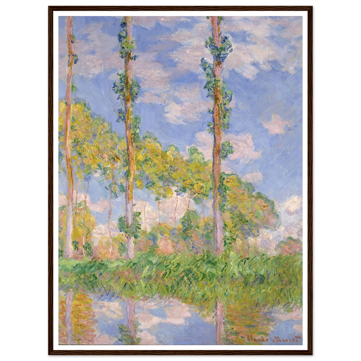 Poplars in the Sun (1891) Art Print | Claude Monet-Quipham Collections