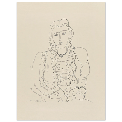 Sitzende Frau (1936) Art Print | Henri Matisse-Quipham Collections