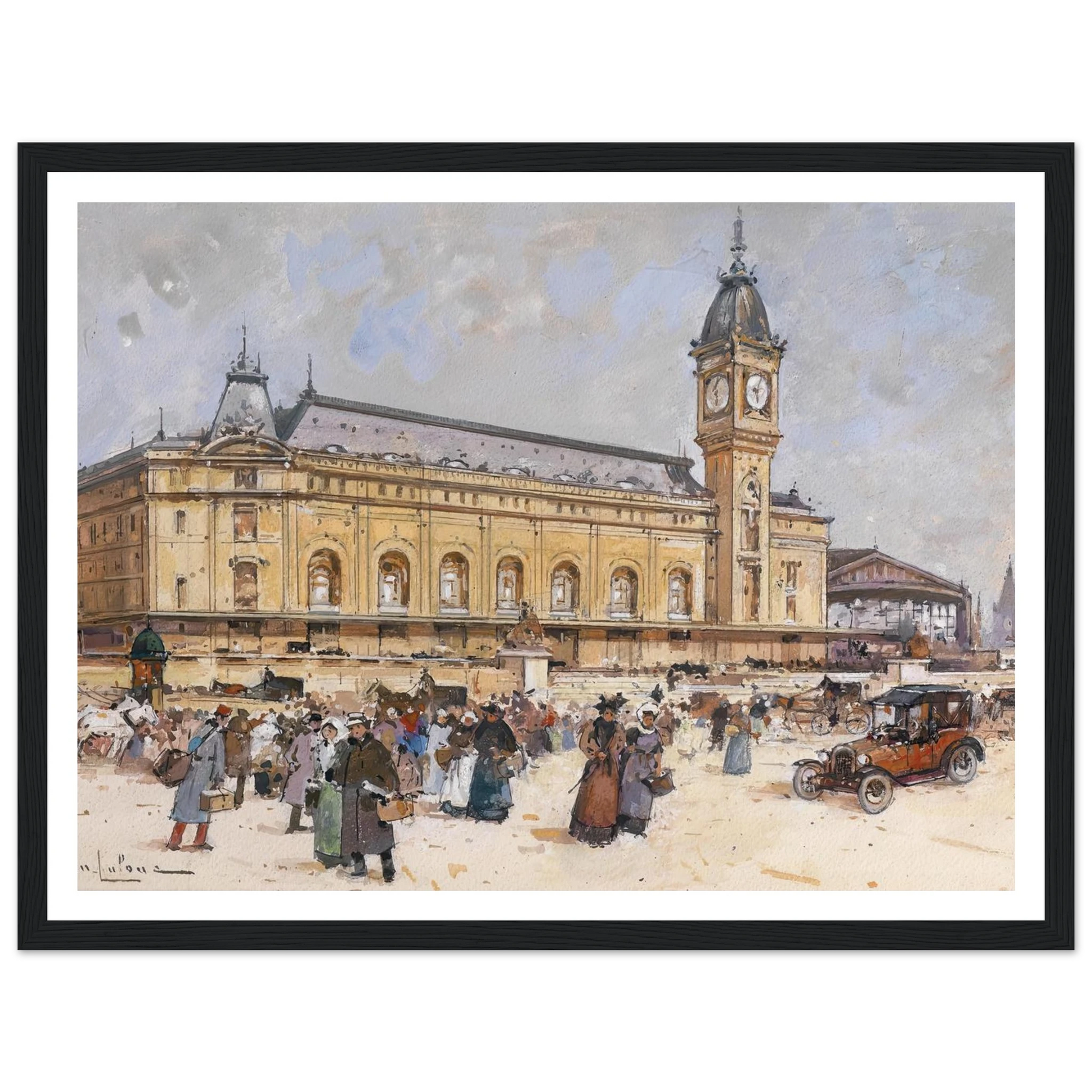 Gare de Lyon Art Print | Eugene Galien Laloue-Quipham Collections