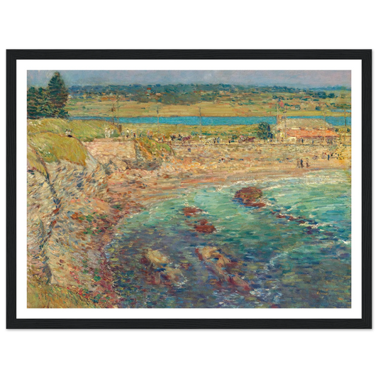 Bailey’s Beach, Newport, R.I. (1901) Art Print | Childe Hassam - Framed Poster - 30x40 cm / 12x16″ - Black frame