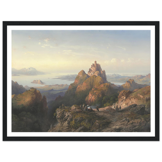 Balaklava (1857) Art Print | Carlo Bossoli - Framed Poster - 30x40 cm / 12x16″ - Black frame